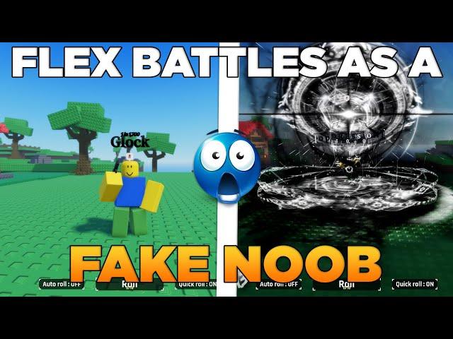 FLEX BATTLES AS A FAKE NOOB... | Roblox Sol's RNG