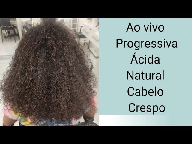 Progressiva Ácida Natural em cabelo Crespo ( Fazendo o cabelo da Renara)