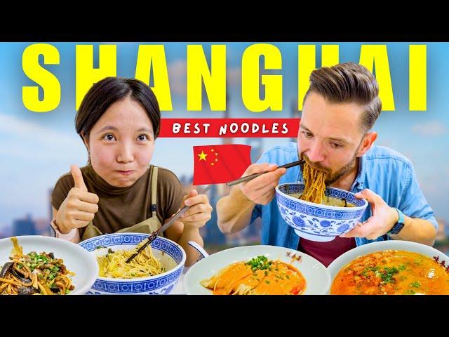 A Full Day Eating ONLY NOODLES in Shanghai China 