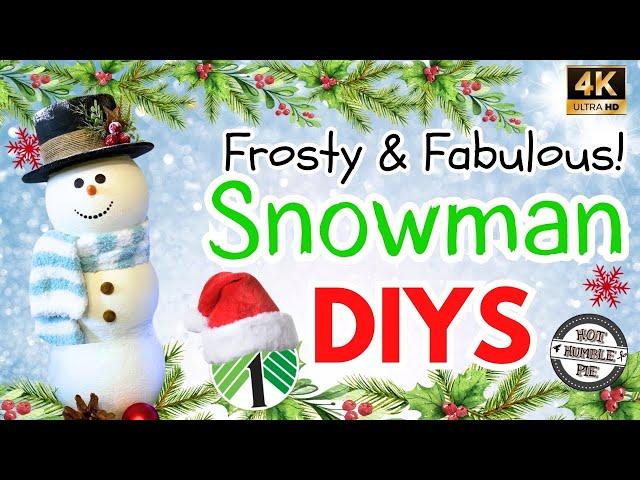 6 Frosty & Fabulous Snowman DIY Crafts | Dollar Christmas DIYS | Foam Christmas Craft