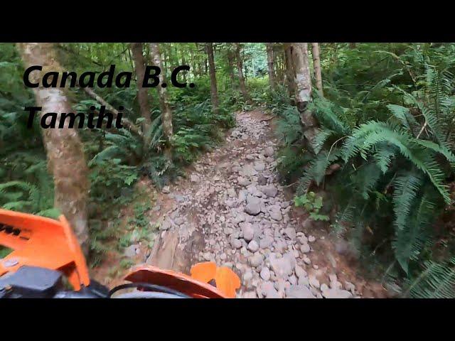 6 mins of Dirtbike Riding in Canada BC (Tamihi).