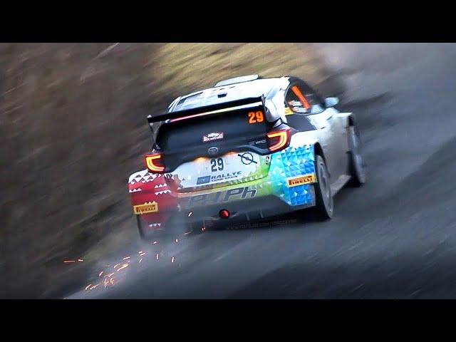 Toyota GR Yaris Rally2 at WRC Monte-Carlo 2024: Starts, 3-Cylinder Turbo & Anti-Lag Sound!