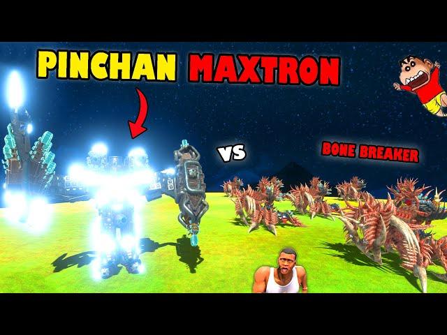 PINCHAN MAXTRON vs ALL UNITS in Animal Revolt Battle Simulator with SHINCHAN and CHOP