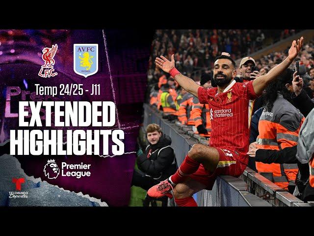 Liverpool vs. Aston Villa | Highlights Premier League | Jornada 11 | Telemundo Deportes