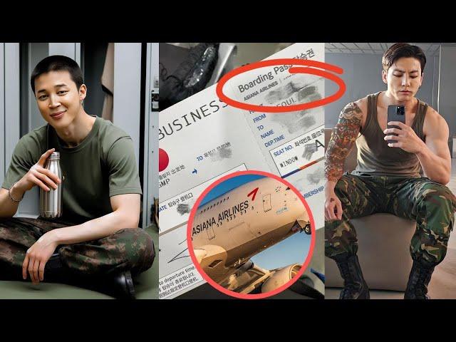 Apparently, BTS's JIMIN & JUNGKOOK are at Gimpo airport heading to JAPAN using ASIANA AIRLINES?