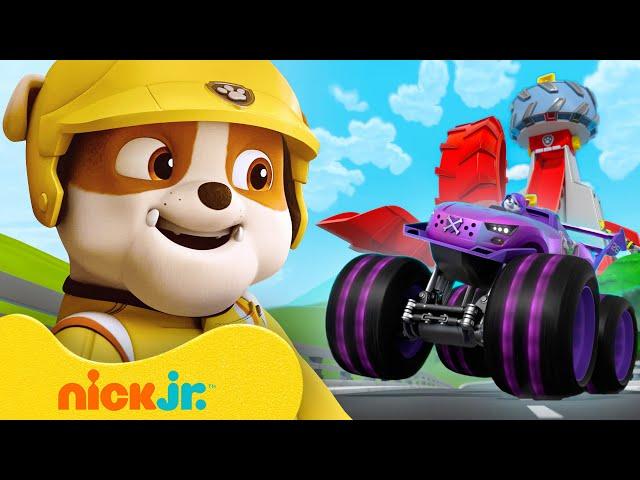 Rubble Makes an EPIC Monster Truck Rescue! w/ PAW Patrol Roxi, Skye & Ryder | Rubble & Crew