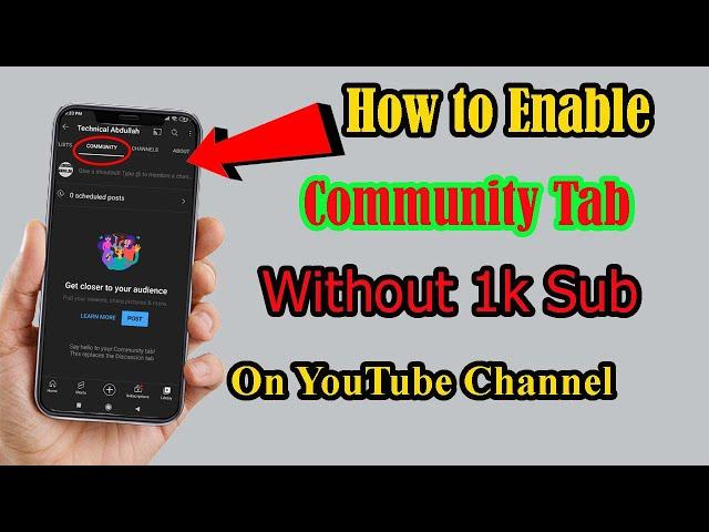 How to Enable Community Tab Without 1K Sub on YouTube Channel