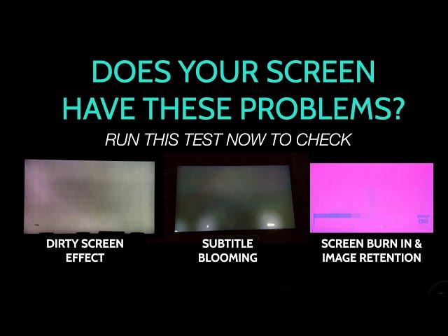 Run This Video On Your TV NOW | Burn in, Blooming & Dirty Screen Video Test