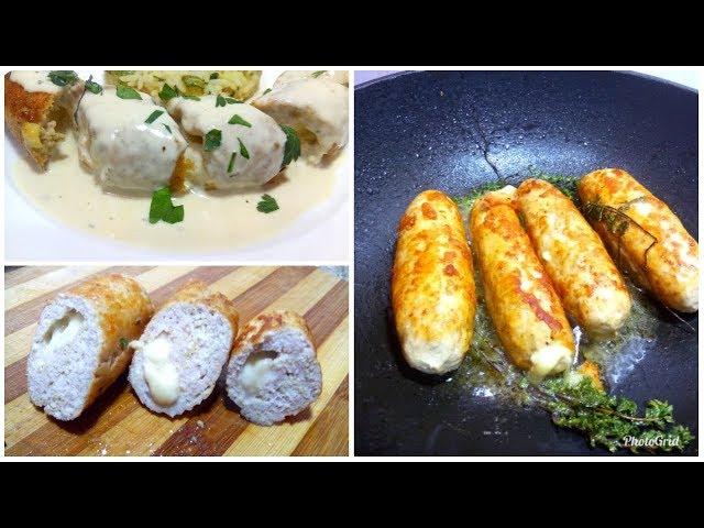 دجاج محشي بالجبن مع أرز و صلصة كريمية رائعة بنة تهبل هشام للطبخ