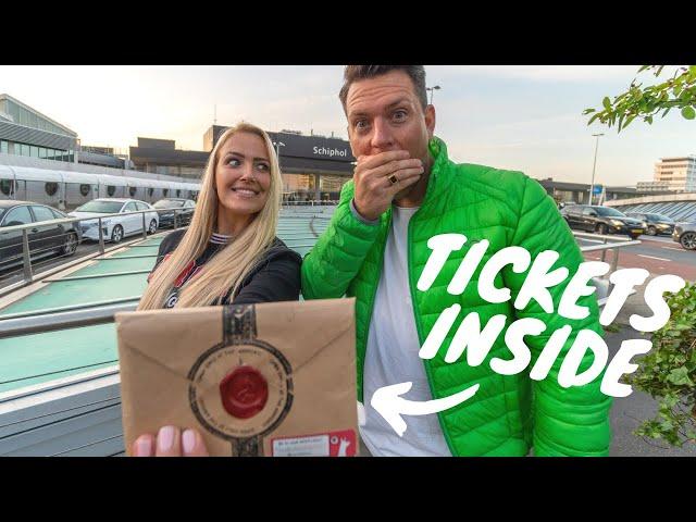 NO IDEA WHERE WE ARE GOING | ARRIVING AT THE AIRPORT WITH A PERSONALISED TRIP