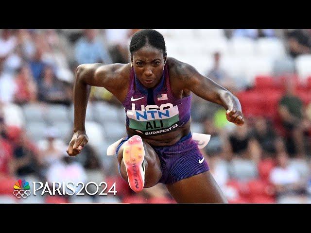 Nia Ali avenges last year's disastrous heat to advance to semis at Worlds | NBC Sports