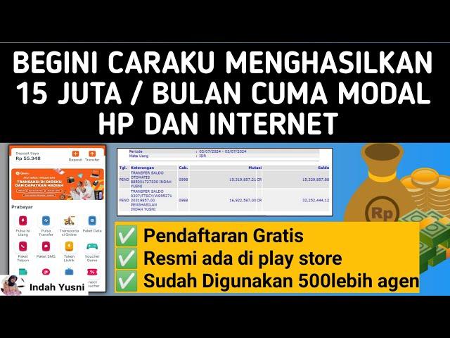 APLIKASI PULSA_ BEGINI CARA MENGHASILKAN 15 JUTA/ BULAN CUMA MODAL HP SAJA