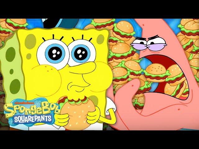 Every Krabby Patty Ever Eaten  | 30 Minute Compilation | SpongeBob