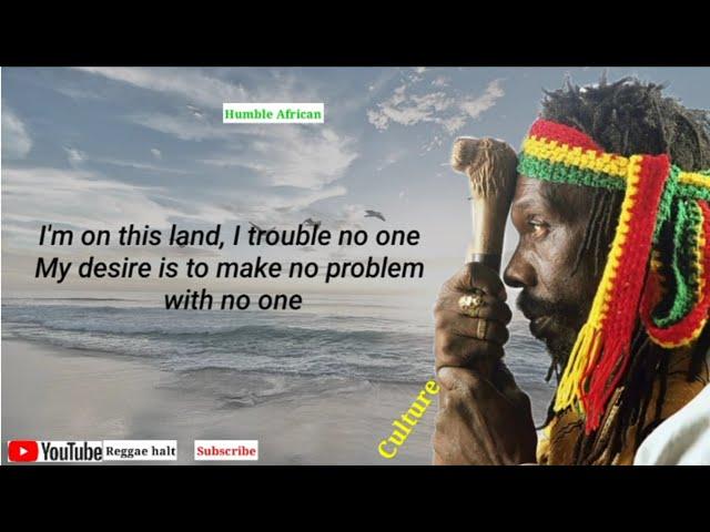 Joseph Hill (Culture) - Humble African lyrics video