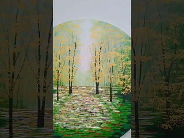 Amanda Horvath forest bathing paintings connecting with nature and woodlands @amandahorvathfineart