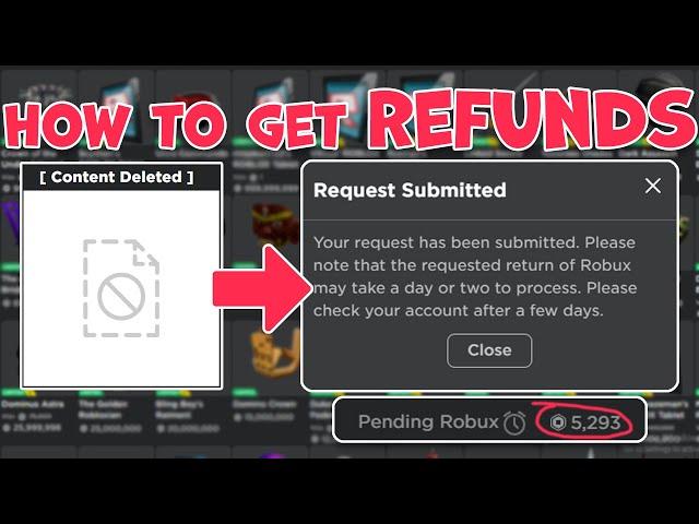 Roblox How to get a Robux Refund