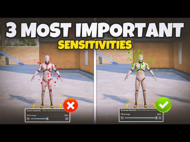 3 MOST IMPORTANT SENSITIVITIES TO CHANGE IN BGMI(Tips/Tricks) Mew2.