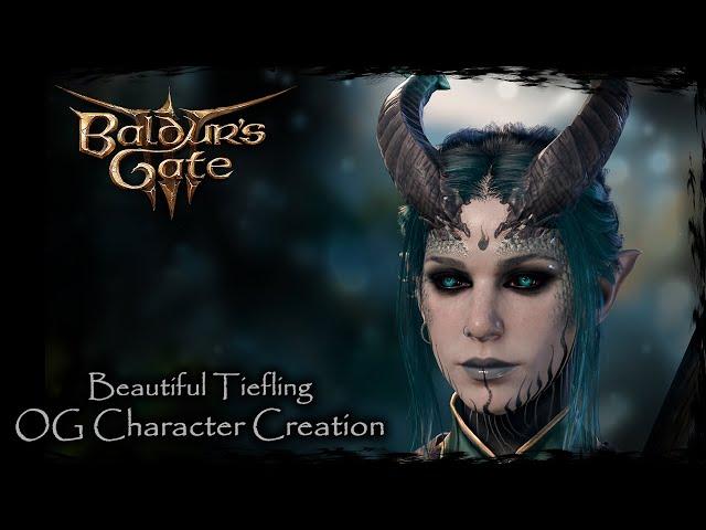 BALDUR'S GATE 3 || Beautiful Tiefling [Original Character #162] - Female Character Creation