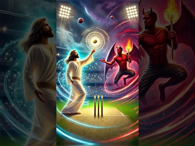 Jesus VS Devil - Cricket Match Compitition  #jesus #amen #jesuschrist