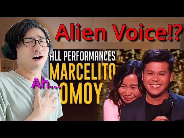 JAPANESE VOCAL COACH REACTION /Marcelito Pomoy All Performances on America's Got Talent Champions