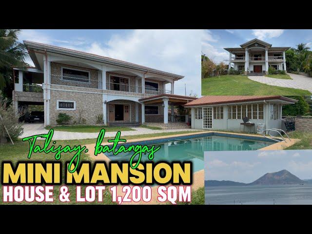 V473-24 • 1,200 sqm Mini Mansion w/ Swimming Pool and Taal Lake Access in Talisay Batangas