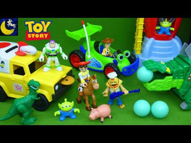 NEW Toy Story 4 Toys Fisher Price Imaginext Pizza Planet Playset Buzz Lightyear RC Stories for Kids