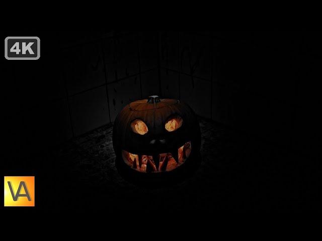 Scary Jack O Lantern with Creepy Halloween Horror Sounds