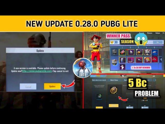 Pubg Lite New Update 0.28.0 | Pubg Lite New Update Release Date | New Winner Pass Pubg Lite