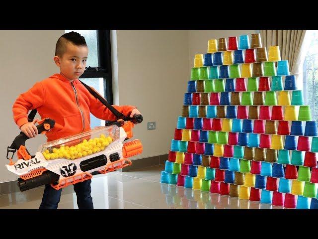 Biggest Automatic 200 Balls Blaster Test Fun With CKN