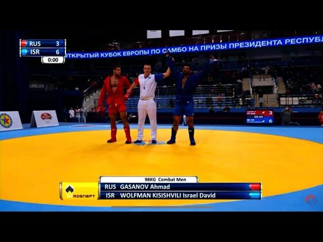 European Sambo Championship-98 Israel David Wolfman Kisishvili Serbia Novi Sad 2022