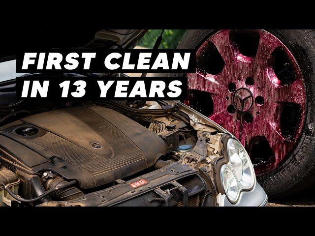 13 Year Old Mercedes Engine Bay & Wheels Deep Clean - Auto Detailing