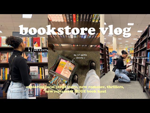 *cozy* bookstore vlog ️ spend the day book shopping at barnes & noble with me + a big book haul!