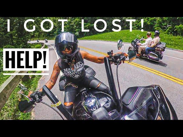 Motorcycle Group Ride GONE WRONG!  Huge Mistake! | QueenSit Harley Davidson Motovlog