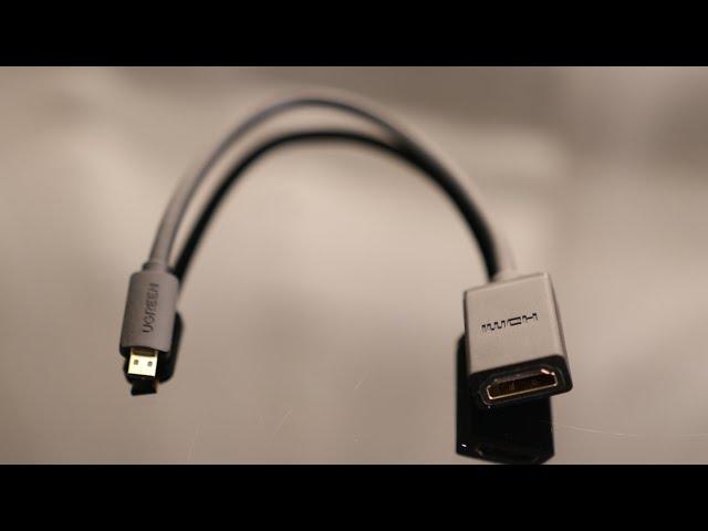 Using The Ugreen Micro HDMI to HDMI Adapter To Connect My Camera