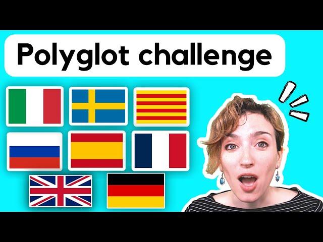 Polyglot Speaking in 8 LANGUAGES (English subtitles)