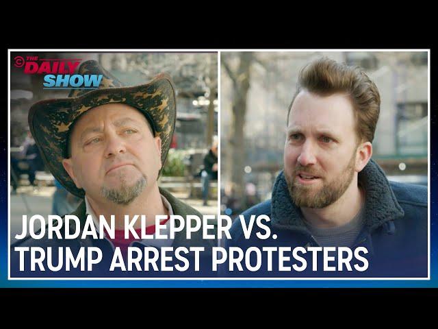 Jordan Klepper Takes On a Handful of Trump Arrest Protesters | The Daily Show
