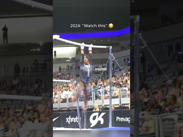 Her reaction is such a mood #gymnastics #unevenbars #simonebiles #podium