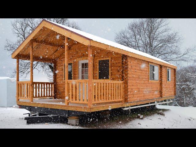 The Adirondack - The Perfect Log Cabin on Wheels