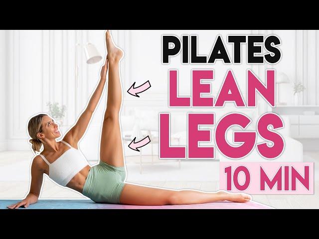 MODEL LEGS PILATES WORKOUT  Toned, Lean Legs Fat Burn | 10 mins