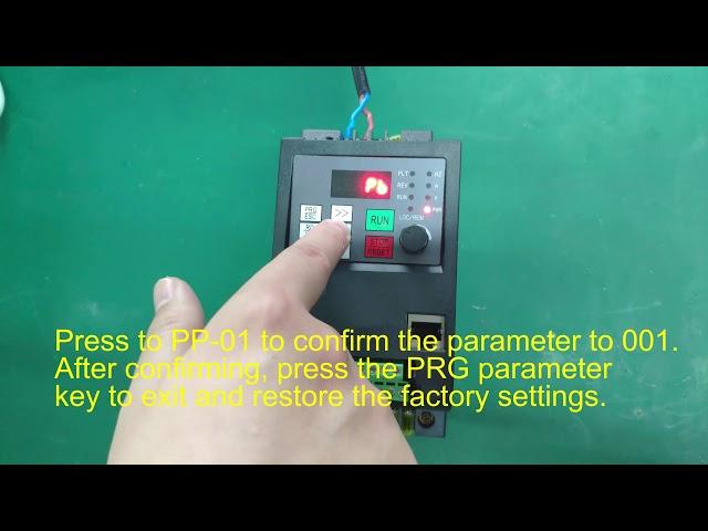 9600 Series Mini Inverter Acceleration/Deceleration Time and Factory Reset