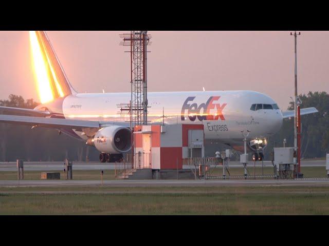 INSANE Screamer! FedEx 767F Takeoff at MSP