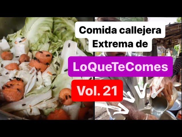 Compilación de comida callejera extrema de lo que te comes. Vol. 21