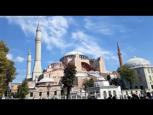 Call to Prayer duel between Blue Mosque and Hagia Sophia in Istanbul