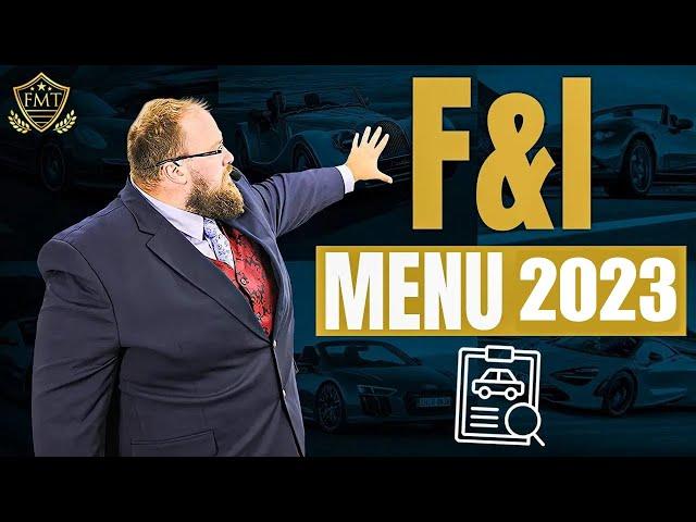 F&I Menu Presentation in 2024 - The best way to present the F&I Menu