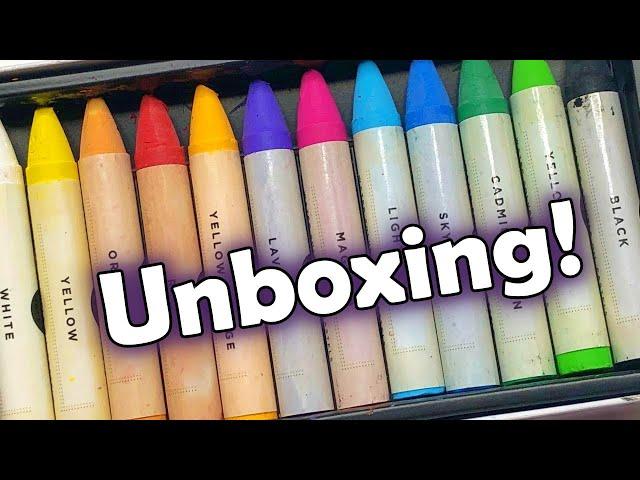 Prima Water soluble Oil Pastels Review - Unboxing