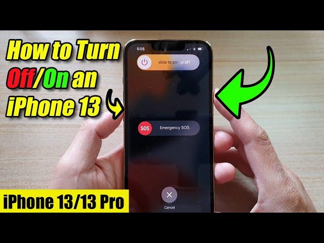 How to Turn Off/On an iPhone 13/13 Pro