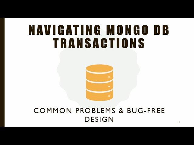 Navigating MongoDB transactions - common problems & bug-free design – Patryk Glowienko