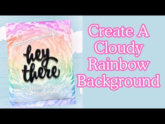 Create A Cloudy Rainbow Background