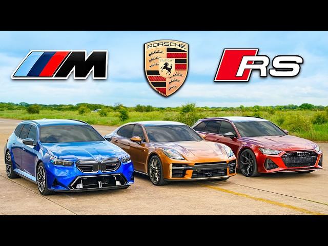 Кто победит в заезде: BMW M5 Touring или Panamera Turbo или же RS6 Perf?