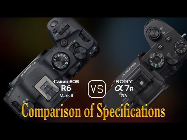 Canon EOS R6 Mark II vs. Sony A7R IVA: A Comparison of Specifications